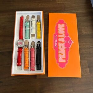Invicta 7 Pc Watch Set - Peace and Love Collection